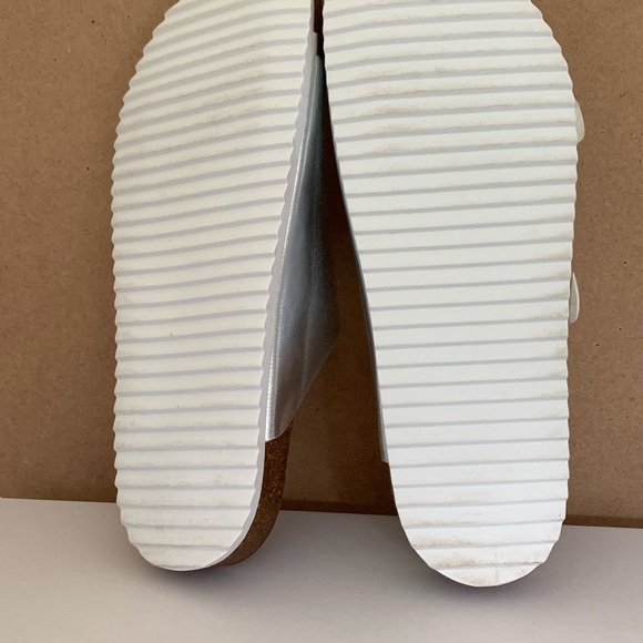 OFFICE Silver Double Buckle Sandals UK 8 EU 41 - Picture 6 of 14